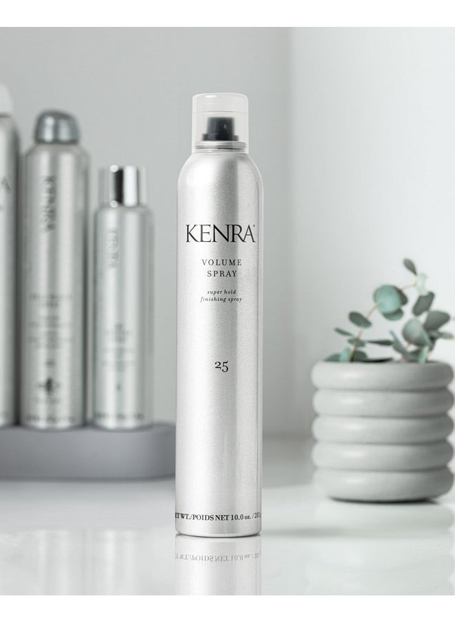 Volume Spray 25 80% | Super Hold Finishing & Styling Hairspray | Flake-Free & Fast-Drying | Wind & Humidity Resistance | All Hair Types | 10 Oz