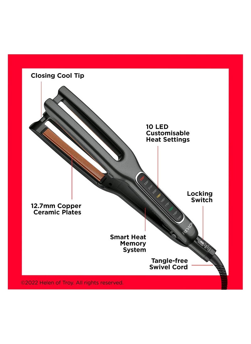 DOUBLE STRAIGHT Copper Ceramic Dual Plate Straightener