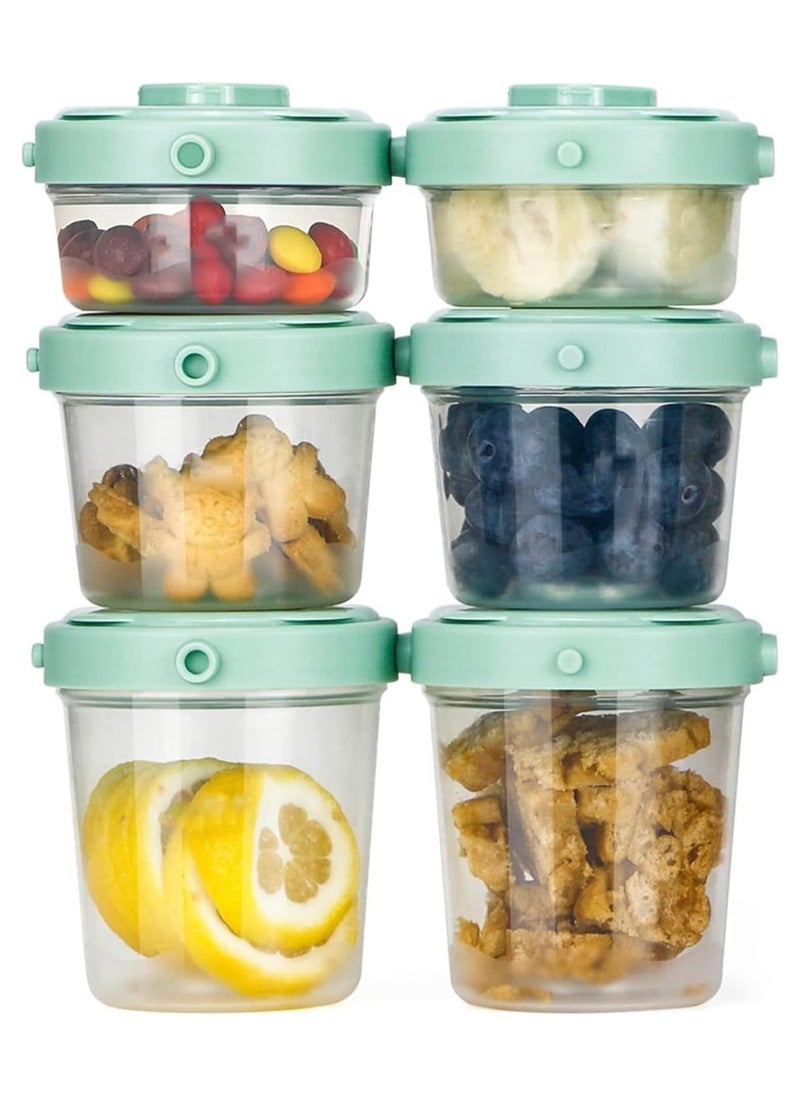 Baby Food Storage Jars, 6 Set(2/4/7oz), Baby Food Containers with Lids,