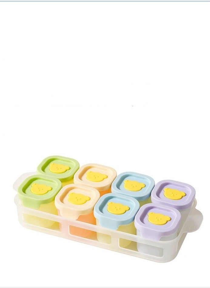 Baby food dispenser box.Multifunctional silicone food dispensing box, ice tray, cake mold.