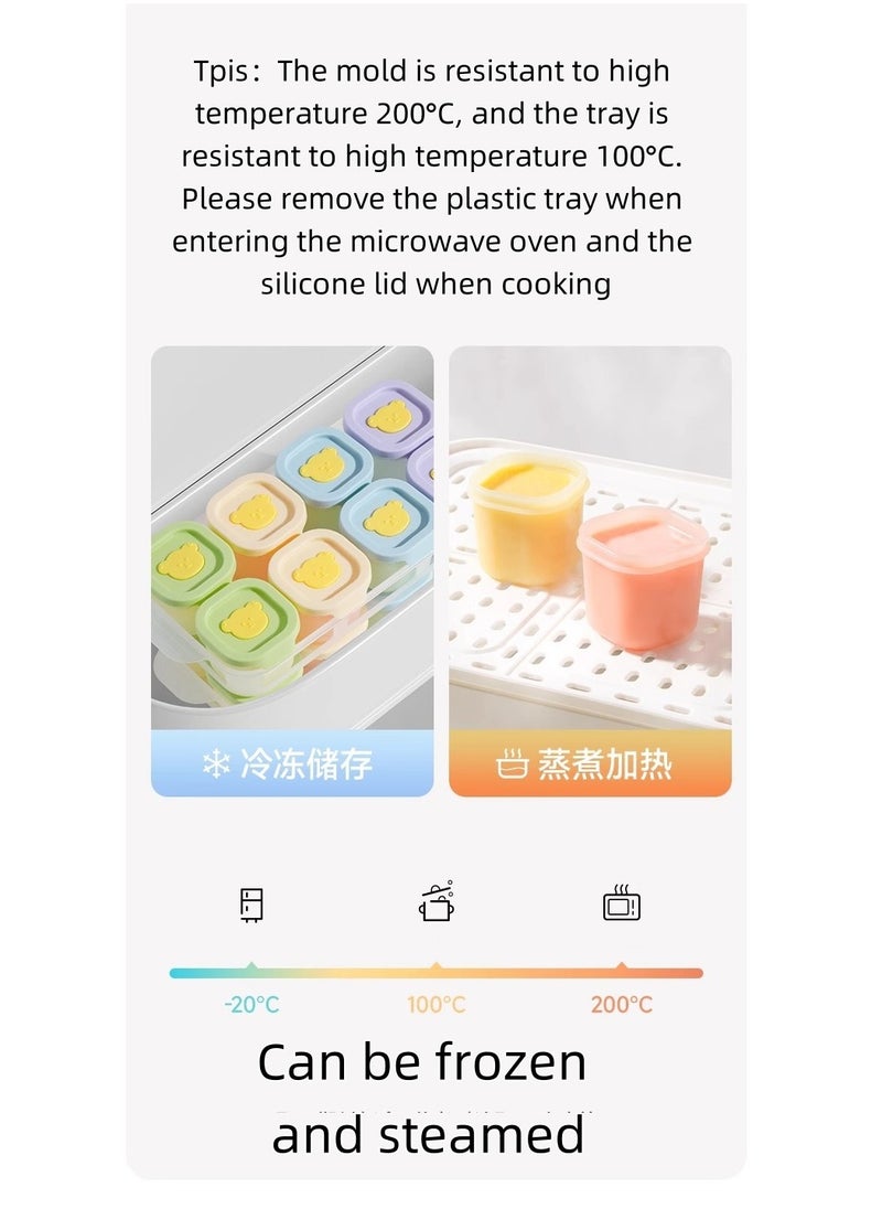 Multifunctional baby food box.Ice mold.