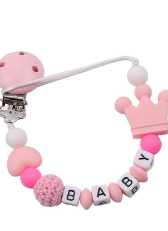 Beads Chain Rope Anti-Drop Silicone Pacifier Clip Teether Nipple Holder