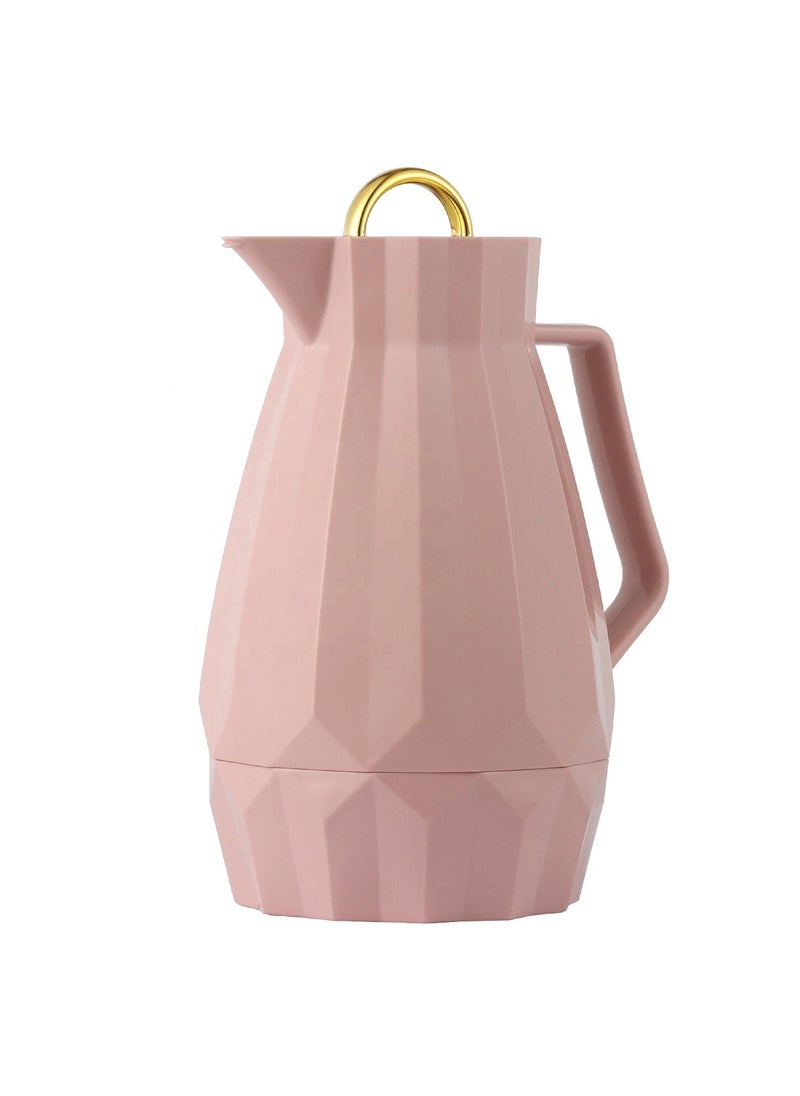 VACUUM FLASK with Pink Glass Inner