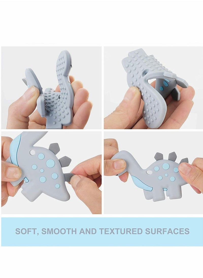 Baby Teething Dinosaur Toys, for Newborn Babies, Neutral Shower Gift