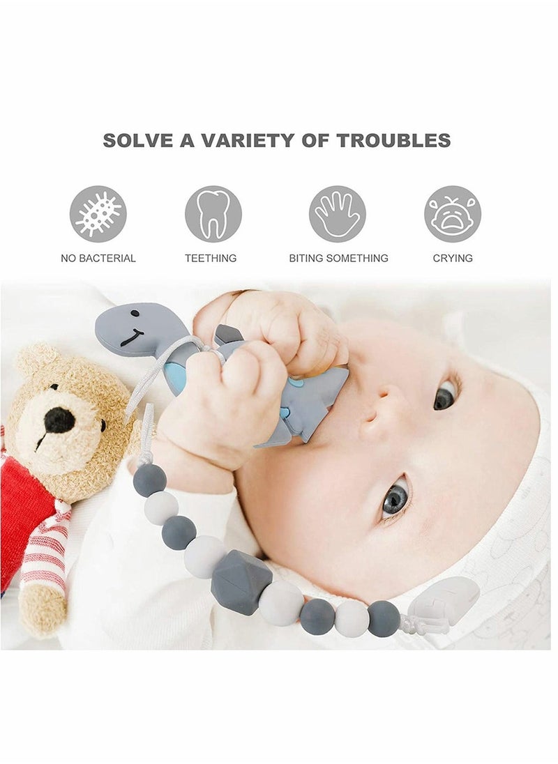 Baby Teething Dinosaur Toys, for Newborn Babies, Neutral Shower Gift