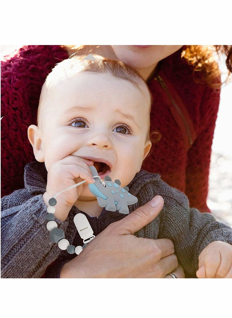 Baby Teething Dinosaur Toys, for Newborn Babies, Neutral Shower Gift