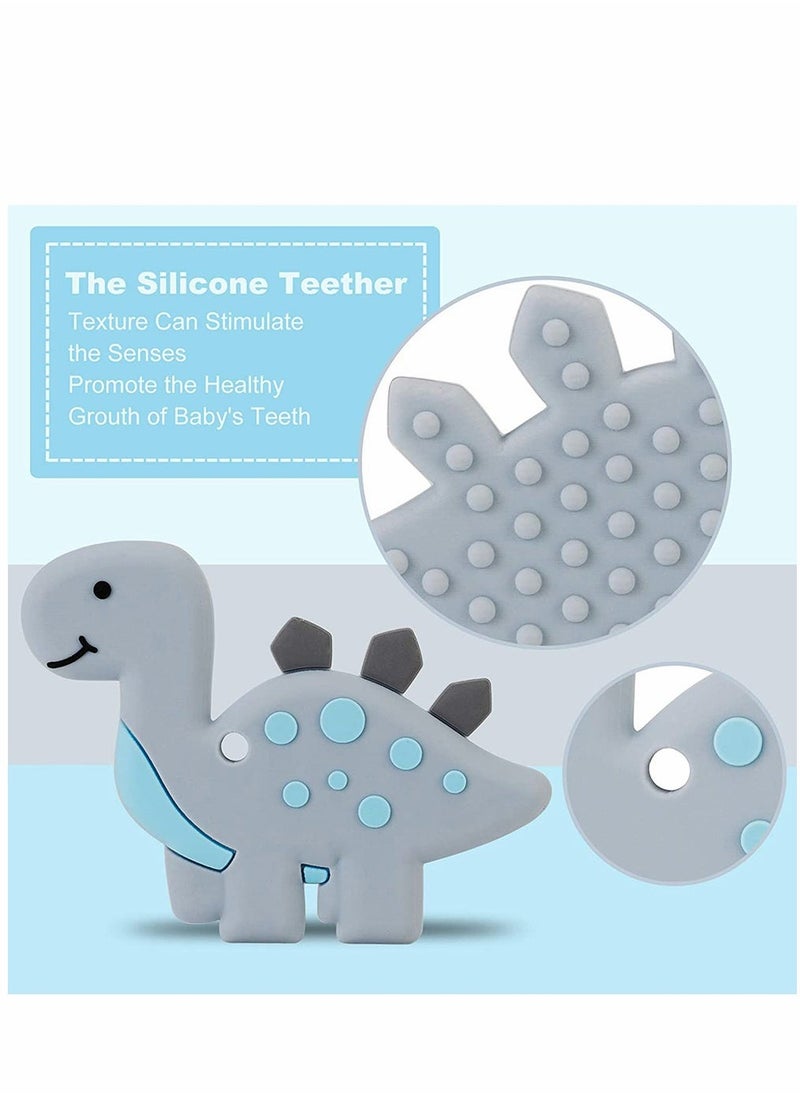Baby Teething Dinosaur Toys, for Newborn Babies, Neutral Shower Gift