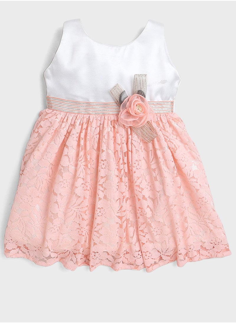 Kids Rose Embellished Midi Dress