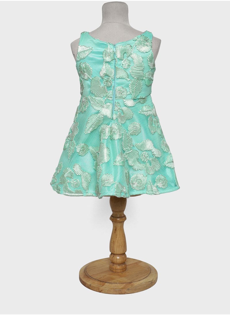 Kids Floral Work Midi Dress