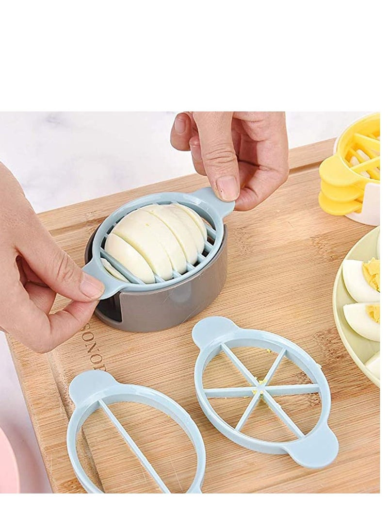 Egg Slicer Cutter Set with 3 Cutters, Boiled Eggs Cutting Easy Slicing Wedges Or Halves Great for Sandwiches Mushroom Strawberry Salad