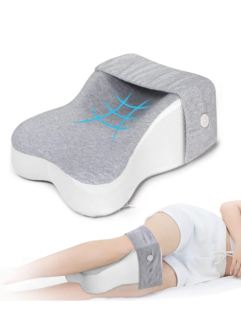 Real Knee Pillow for Side Sleepers Separates The Knees for More Comfort Semicircle Round Shape Leg Pillows for Sleeping Promote Sleeping