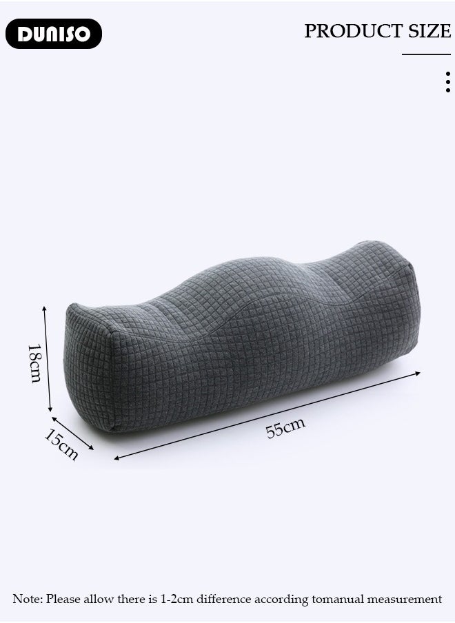 Leg Pillow, Leg Elevation Wedge Pillow with Washable Cover, Leg and Knee Support Pillow filled with PP Cotton Relieve Sciatica, Back, Knee, Joint and Pregnancy Pain