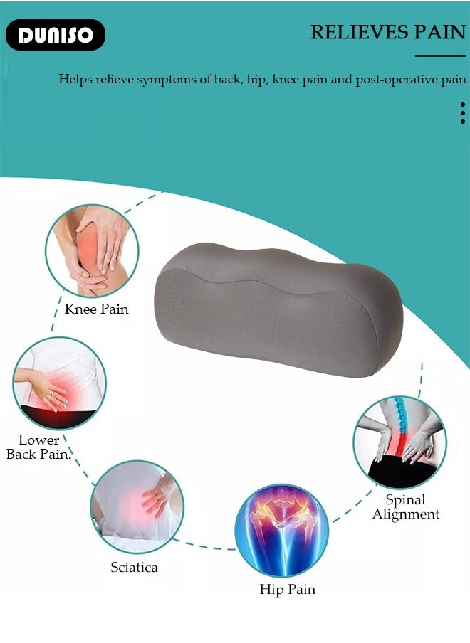 Leg Pillow, Leg Elevation Wedge Pillow, Leg and Knee Foam Support Pillow Relieve Sciatica, Back, Knee, Joint and Pregnancy Pain