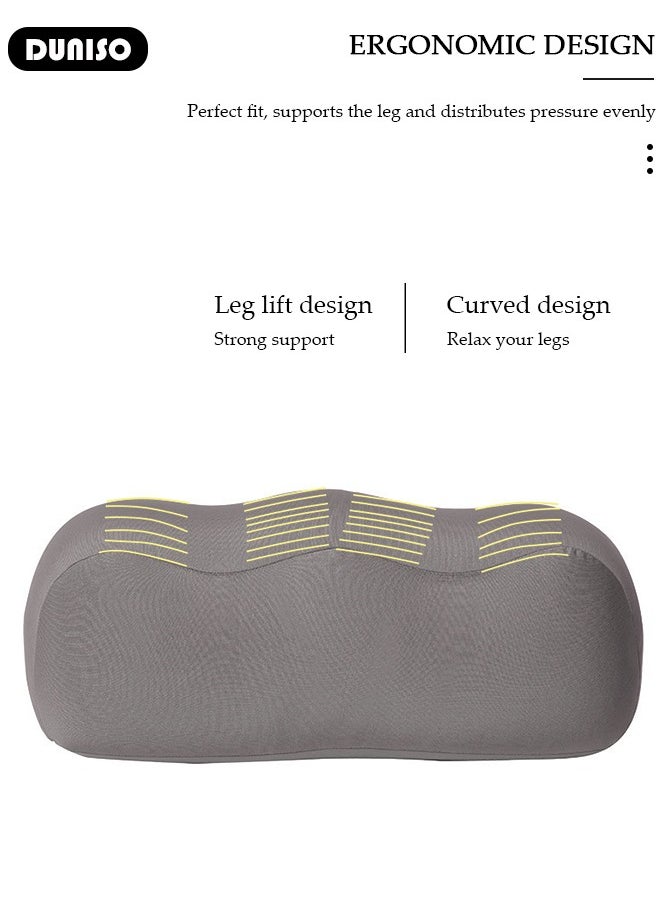 Leg Pillow, Leg Elevation Wedge Pillow, Leg and Knee Foam Support Pillow Relieve Sciatica, Back, Knee, Joint and Pregnancy Pain