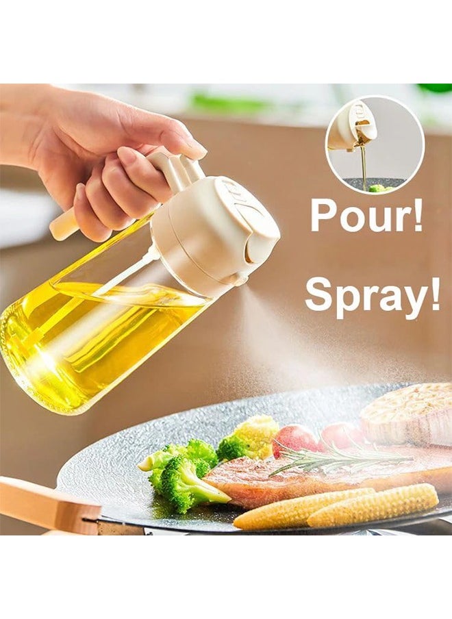 Olive Oil Sprayer, Oil Dispenser, 2 In 1 Glass Oil Mister Vinegar Dispenser Bottle  for cooking, kitchen, salad, barbecue