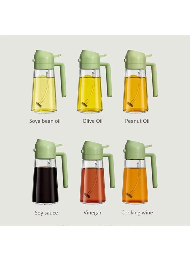 Olive Oil Sprayer, Oil Dispenser, 2 In 1 Glass Oil Mister Vinegar Dispenser Bottle  for cooking, kitchen, salad, barbecue