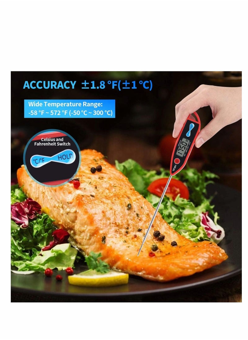 Digital Instant Read Meat Thermometer Kitchen Cooking Food Candy for Liquid, Candle, with Waterproof