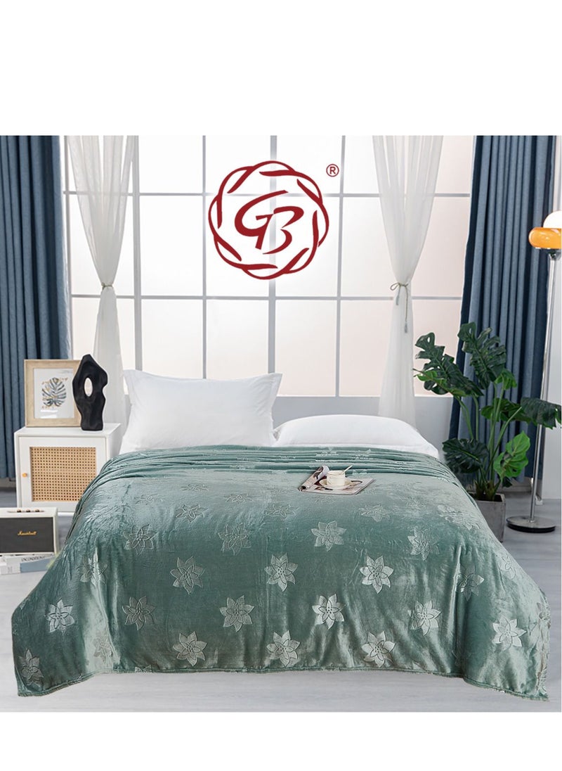 GB Embossed Design  for All Season Roll Blanket for  Throw  Sofa & Bed Comfortable and Soft