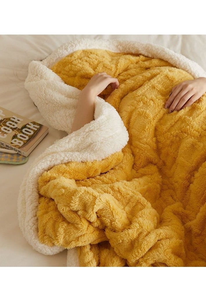 MMM HOME Comfy KING SIZE(200X230cm) Reversable Faux Fur Soft &Fluffy Blanket