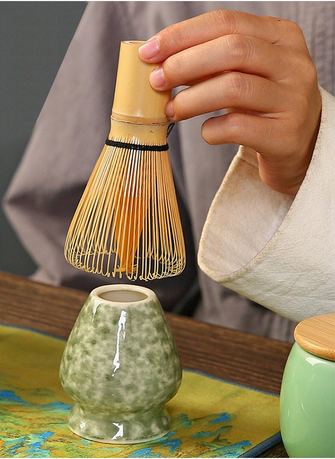 Matcha set Matcha Whisk Set Bamboo Whisk  matcha kit   Matcha Stirrer Set 4-piece Set (Matcha bowl  +Matcha Stirrer+Tea Spoon+ Matcha Brush Placeer)