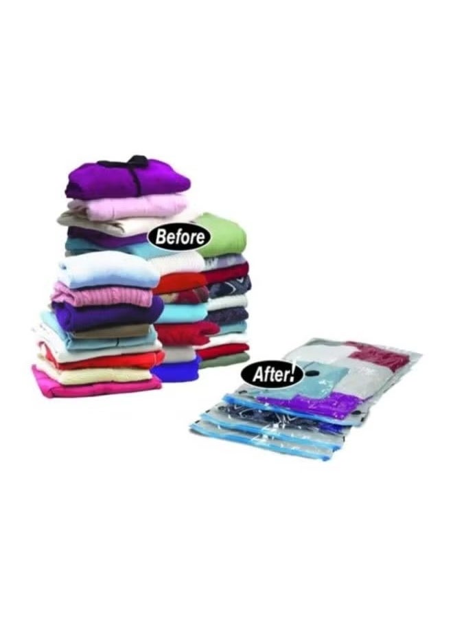 Vacuum Storage Bags - Space Saver Vacuum Storage Bags Reusable Clothes Storage Bags, Vacuum Seal Bags for Clothing, Comforters, Blankets, Bedding, Storage Space Bags, Pump Not Included (Jumbo 6 Pack)