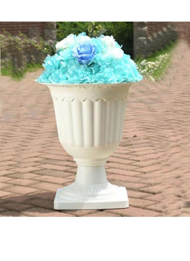 𝐅𝐅𝐃 Flower Vase Plastic Pots Outdoor Plant Pots Plastic Flower Pots Planter Pots Plastic Gardening Pots Nursery Pot Flower Plant Container Plastic Plant Pot