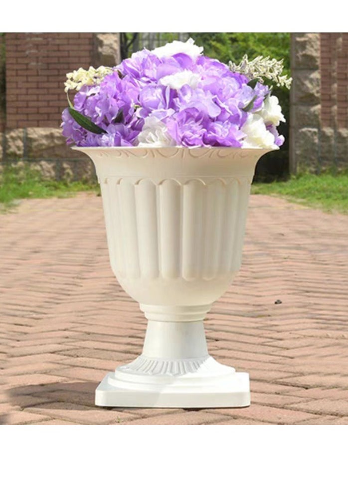 𝐅𝐅𝐃 Flower Vase Plastic Pots Outdoor Plant Pots Plastic Flower Pots Planter Pots Plastic Gardening Pots Nursery Pot Flower Plant Container Plastic Plant Pot