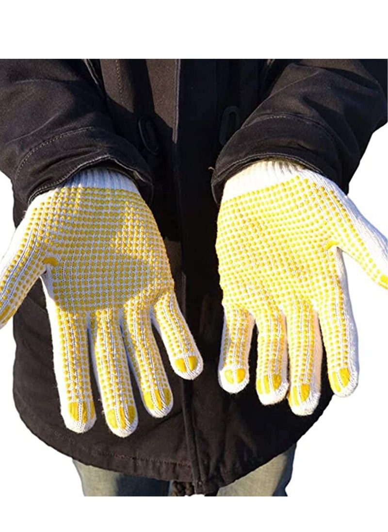 6 Pack Stretchable Gardening Gloves Cut Resistant Gloves Protective Second Skin Working Gloves Fine Assembly Constructions Keeps Your Hands Cool