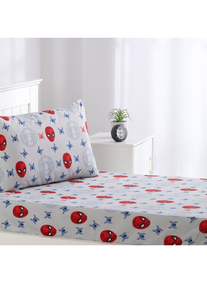 2-Piece Marvel Spiderman No Way Home Bedding Set Polyester Multicolour 120x200cm