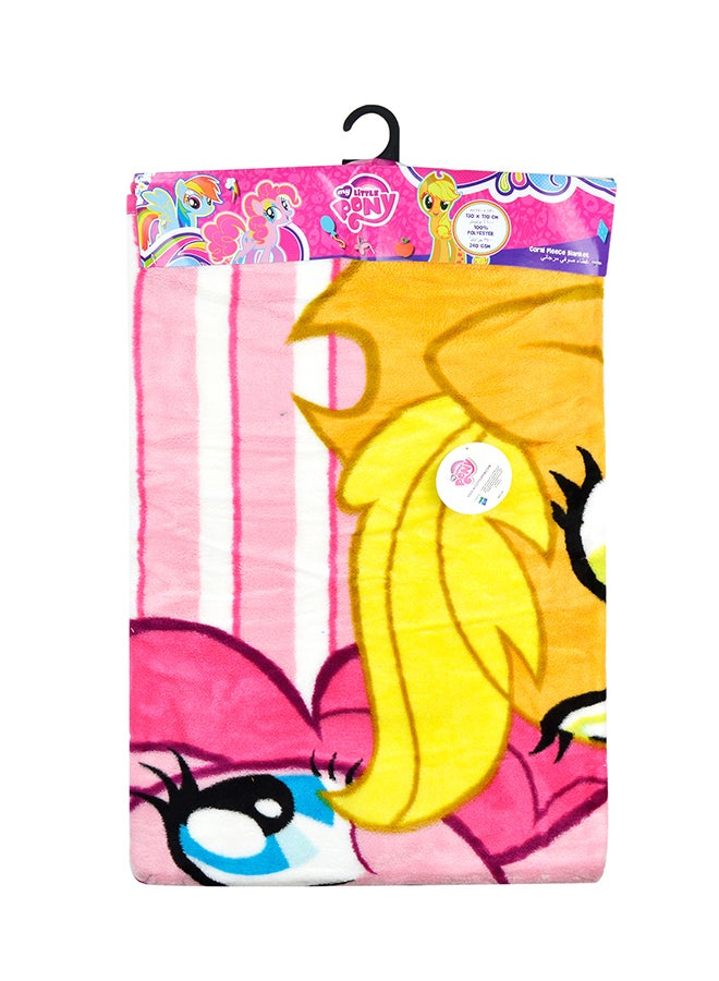 My Little Pony  Design Coral Fleece Blanket polyester Multicolour 130x170cm