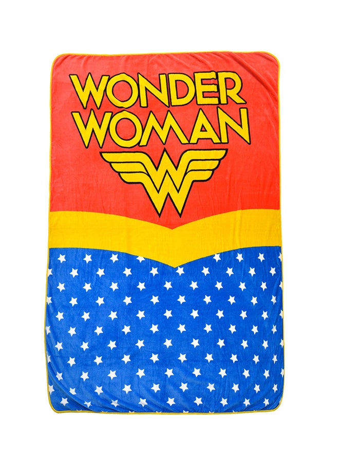 Wonder Women Design Flannel Blanket polyester Multicolour 160x220cm