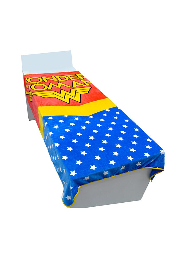 Wonder Women Design Flannel Blanket polyester Multicolour 160x220cm