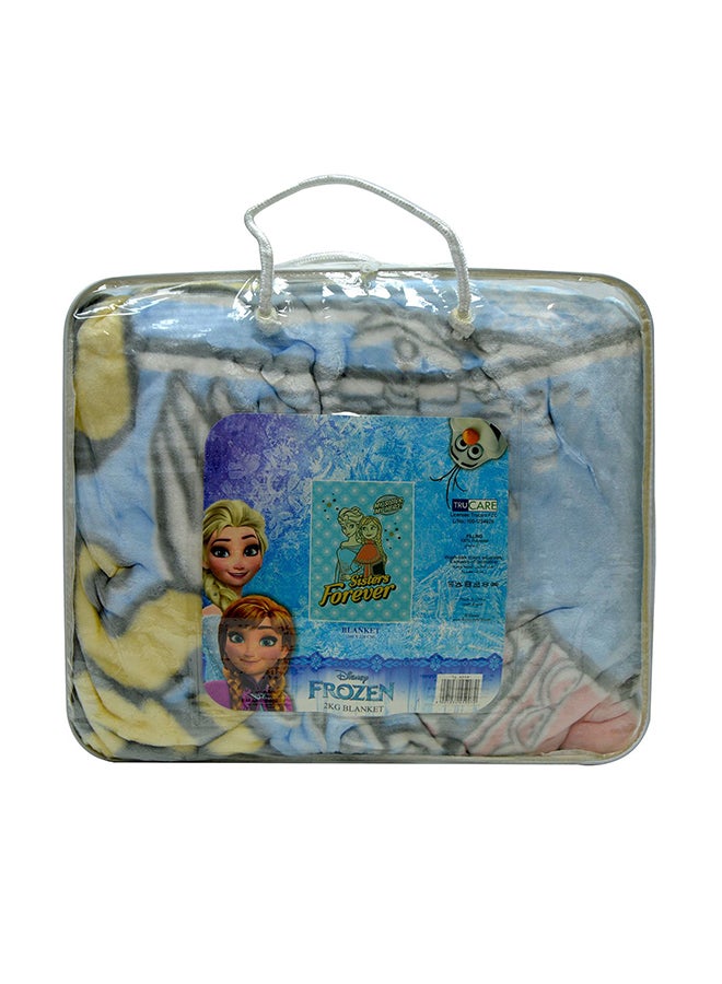 Princess Printed Blanket polyester Blue 160 X 220cm