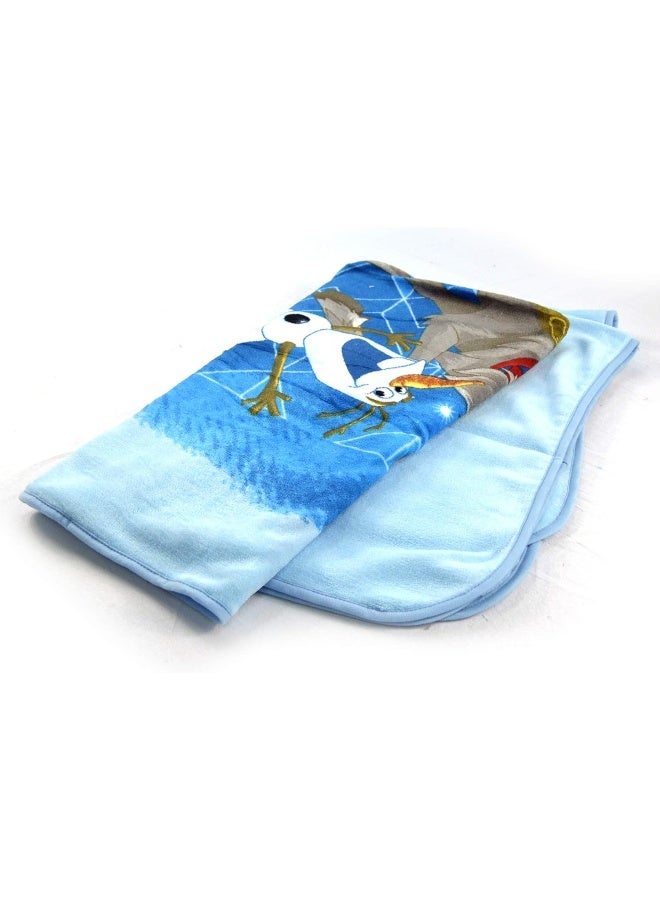 Frozen  Design Coral Fleece Blanket Polyester Blue 120x140cm