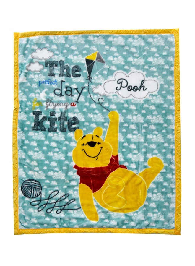 Winnie The Poo  Design Blanket polyester Multicolour 105x135cm