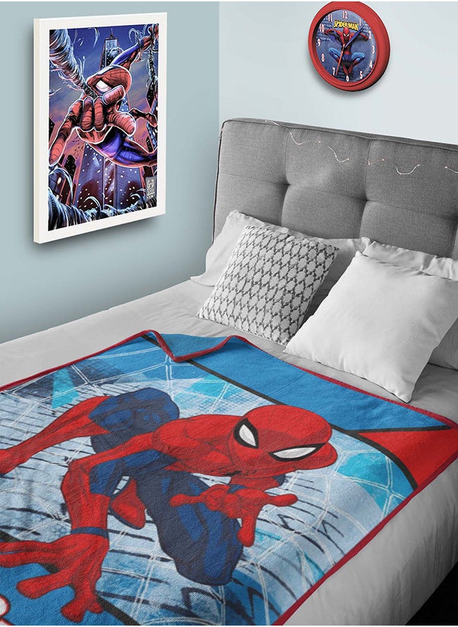 Spiderman Superhero Fleece Blankets - Soft Cozy Throw for Kids