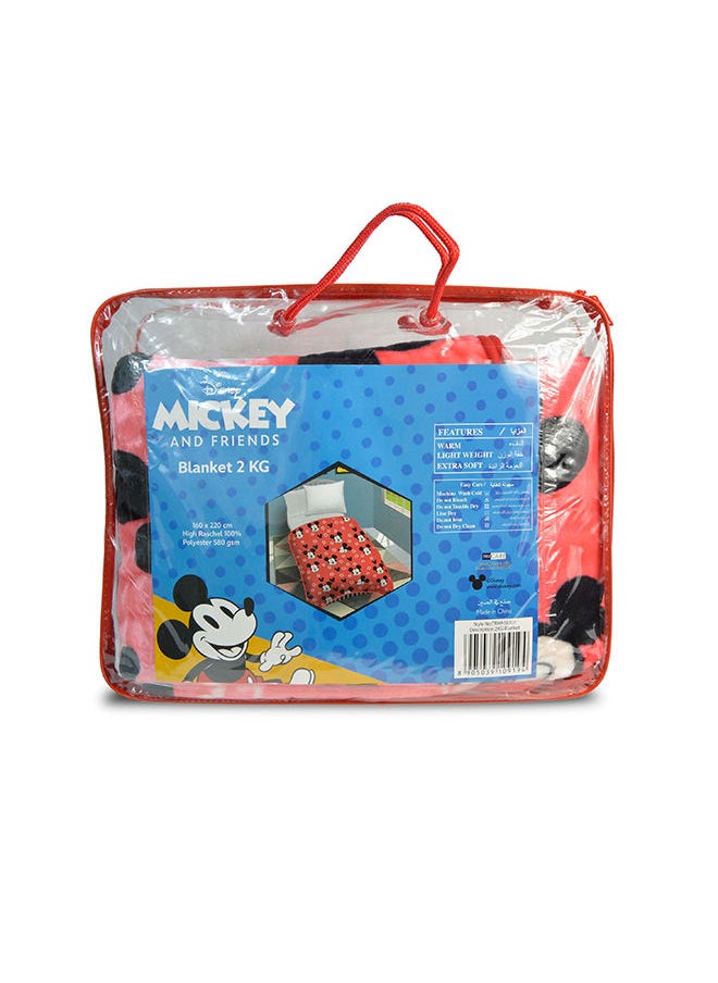 Disney Mickey Mouse Flannel All-Season, Ultra Soft, Fade Resistant Blanket for Kids