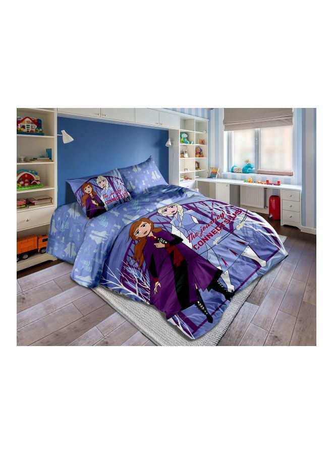 3-Piece Printed Comforter Set Combination Multicolour