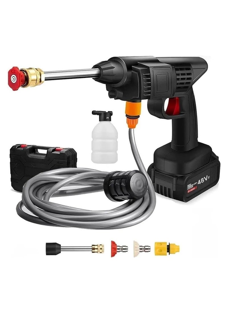 Cordless High Pressure Car Washer, 48V Battery, With Accessories