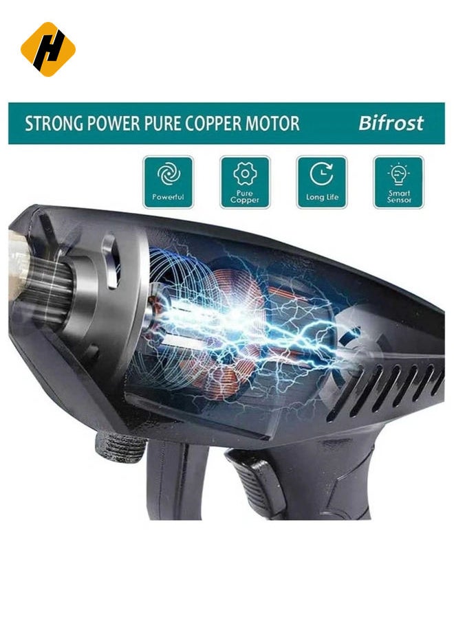 24V Portable Cordless Pressure Washer, 5600mah Mini Lithium Battery Powered Washer, Hand-Held Wireless Water Gun for Washing Cars, Watering Flowers