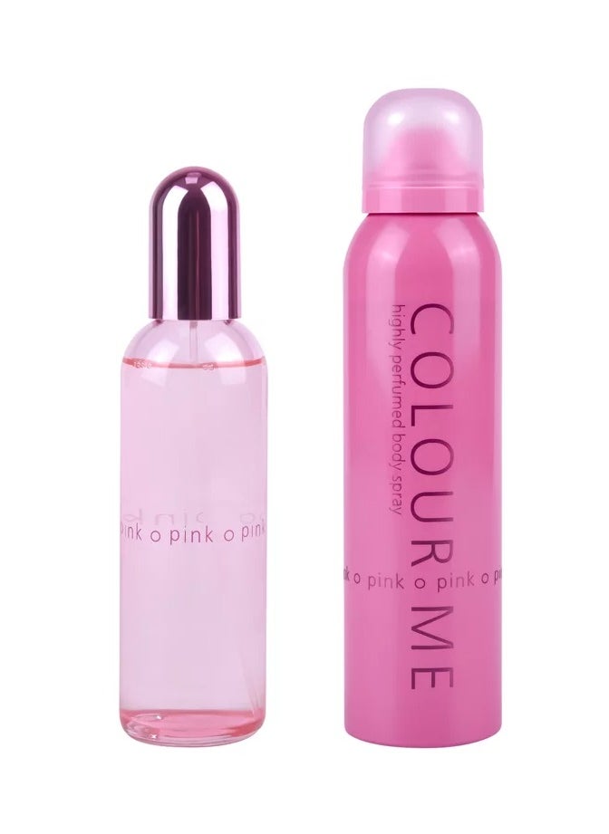 Pack Of Two Colour me Pink Perfume And Body Spray 250ml