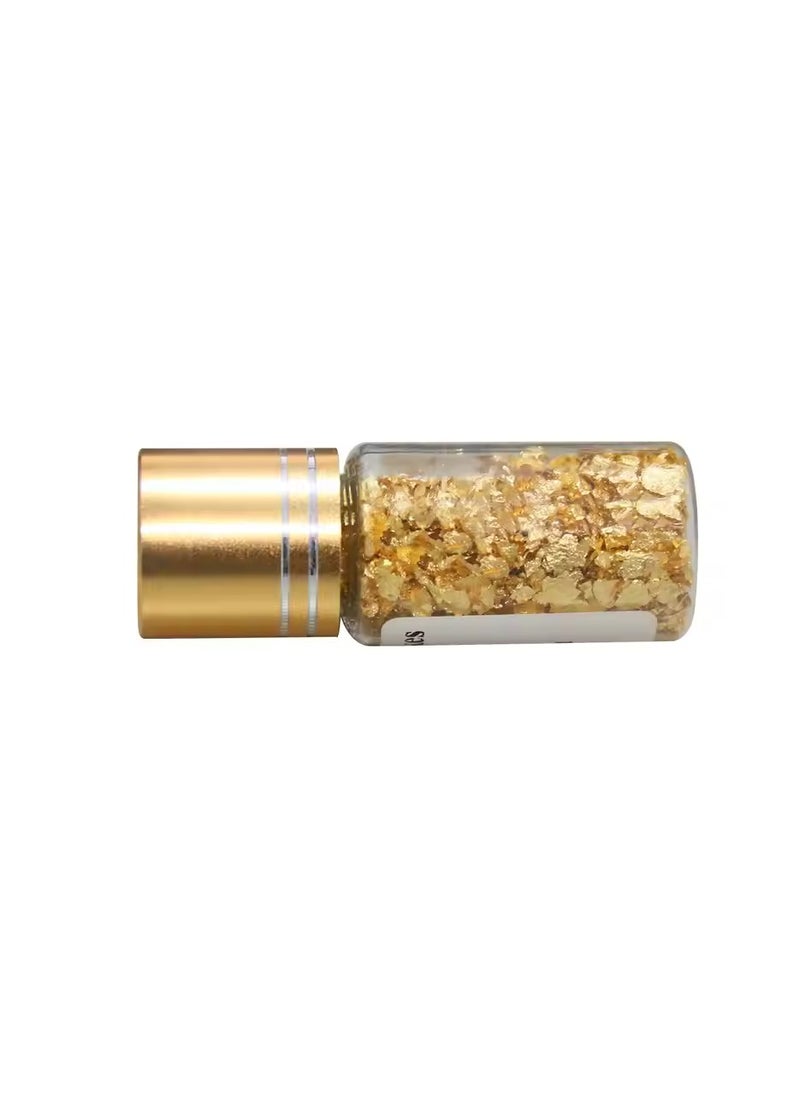 0.1 g/bottle 24K Gold Flakes Edible Real Gold Flakes Cosmetics Food Wine Beverage Decoration Thin gold foil flakes