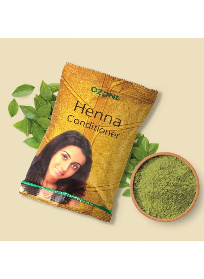 Henna Hair Conditioner |Men & Women | Ideal For Strong And Damaged Hair ,Shine & Nourish | Enriched With Bhringraj, Amla & Reetha | Paraben, Chemical & Sulphate Free - 100 G (Pack Of 3)