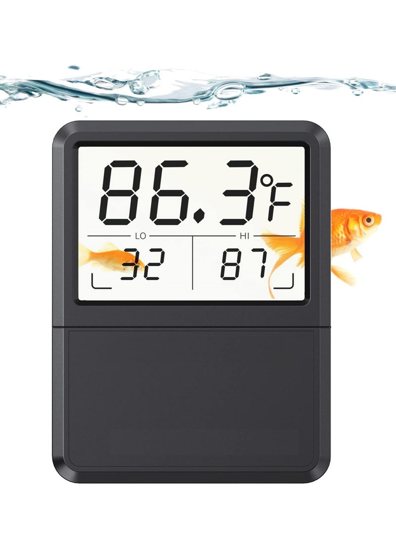 Aquarium Thermometer 5S Refresh Speed Touch Screen Fish Tank Accurate Temperature Sensor Large LCD Touch Screen Energy Saving and Easy to Use