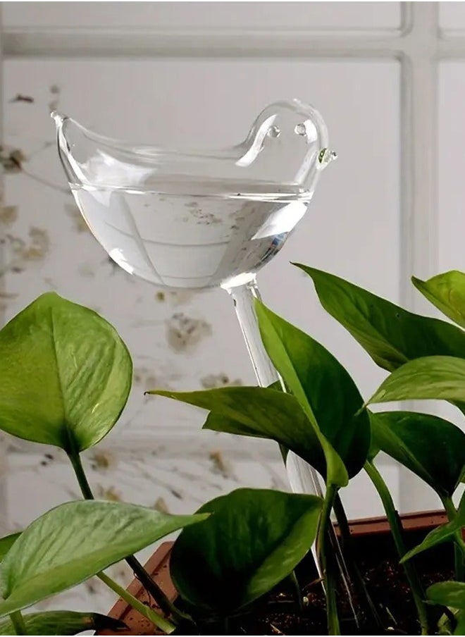 Waterer Bird Self Watering Bulb Hand Blown Clear Glass Plant Transparent 25 * 10cm