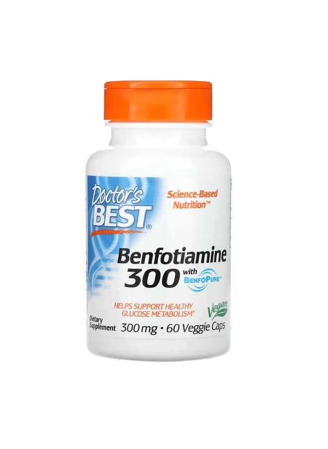 Benfotiamine 300 with BenfoPure 300 mg 60 Veggie Caps