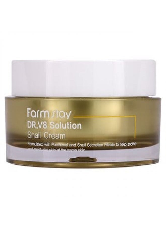 Farmstay Dr. V8 Solution Snail Cream 1.69 fl oz 50 ml