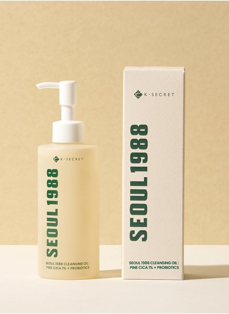 KSECRET SEOUL 1988 Cleansing Oil : Pine Cica 1% + Probiotics, 200ml/6.76fl.oz.