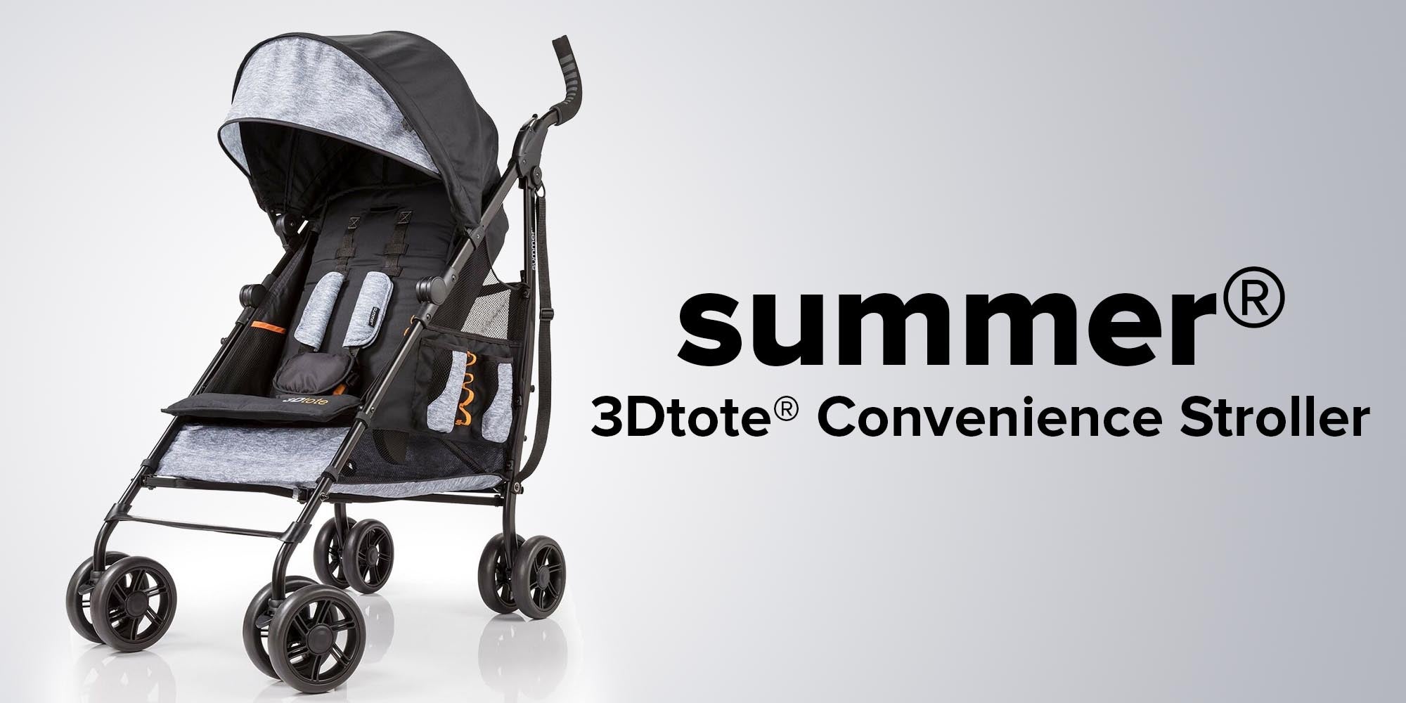 3D Tote Convenience light weight Stroller Grey/Black