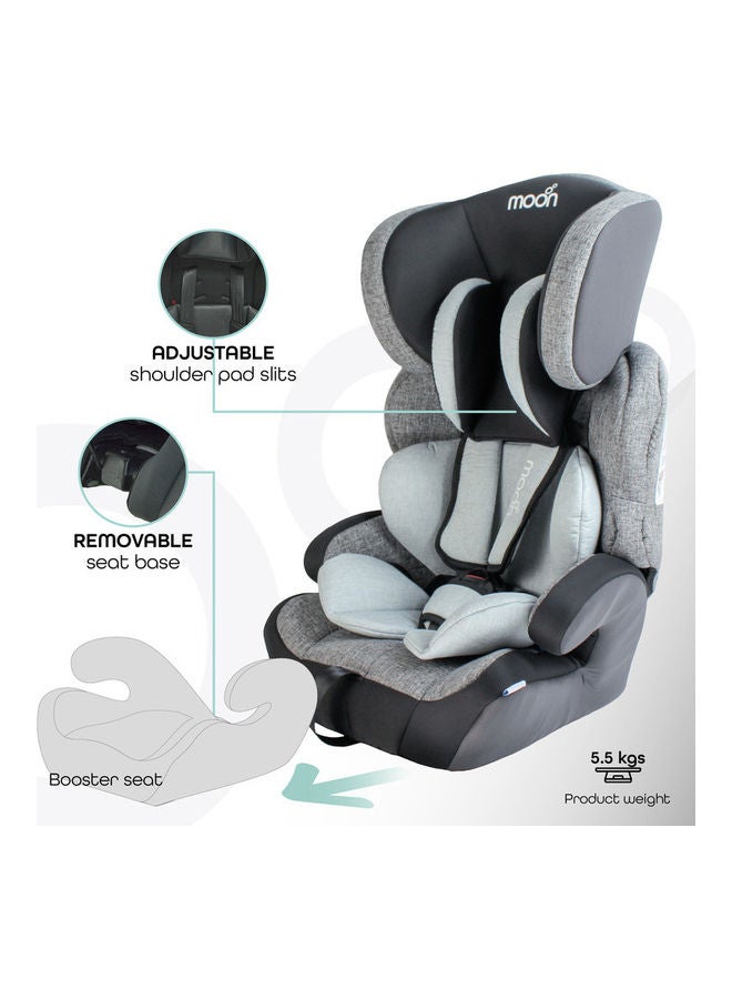 Tolo - Baby/Kids Car seat (Group-1,2,3)-Textured Grey